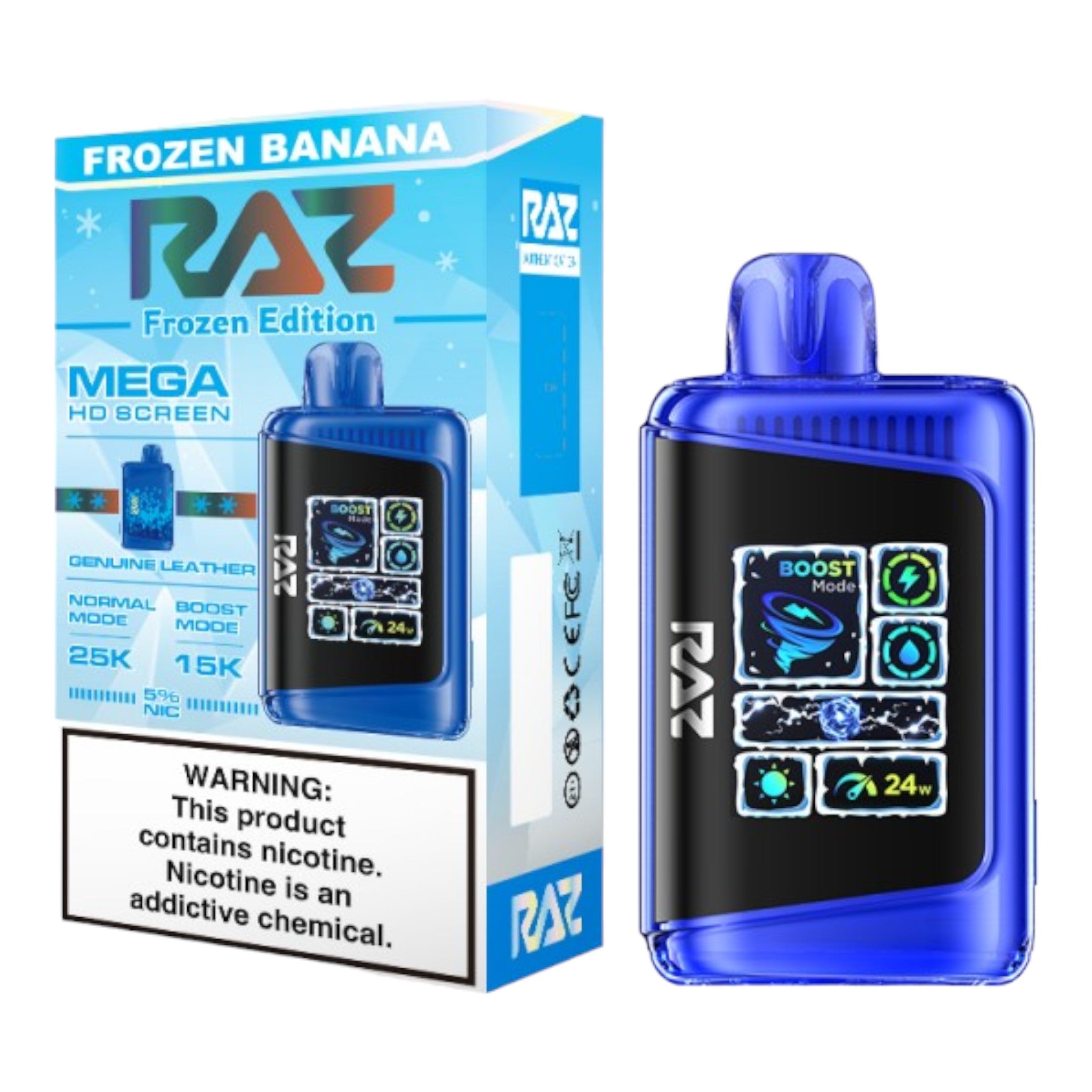 Raz LTX 25000 Disposable Vape - Display of 5 (MSRP $29.99 Each)