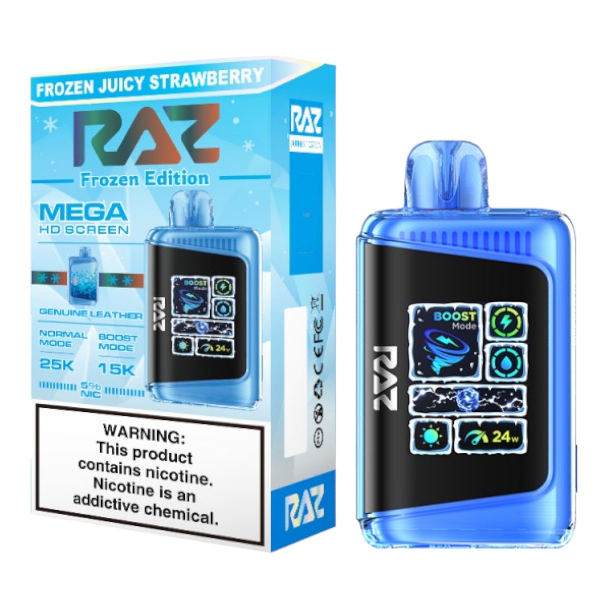 Raz LTX 25000 Disposable Vape - Display of 5 (MSRP $29.99 Each)