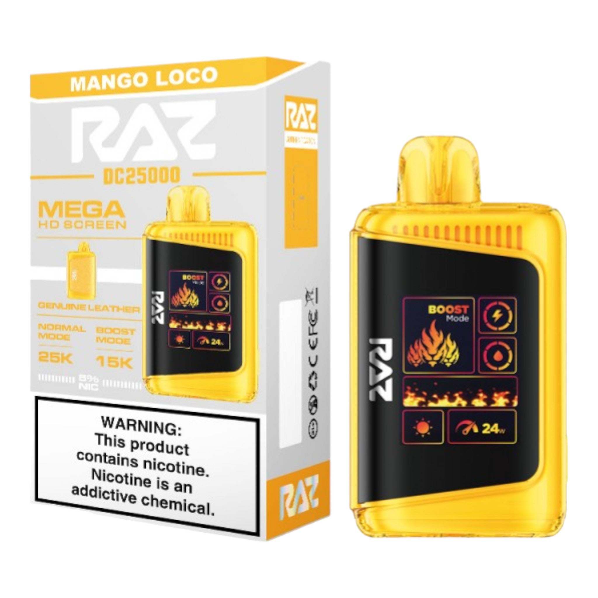 Raz LTX 25000 Disposable Vape - Display of 5 (MSRP $29.99 Each)