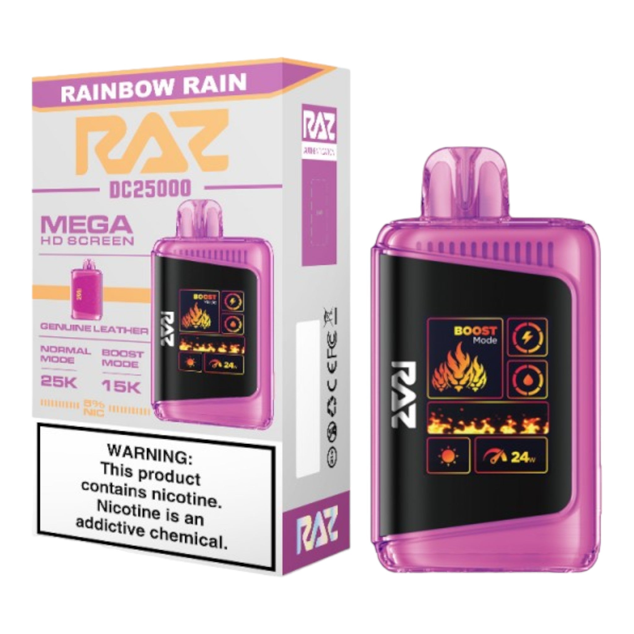 Raz LTX 25000 Disposable Vape - Display of 5 (MSRP $29.99 Each)