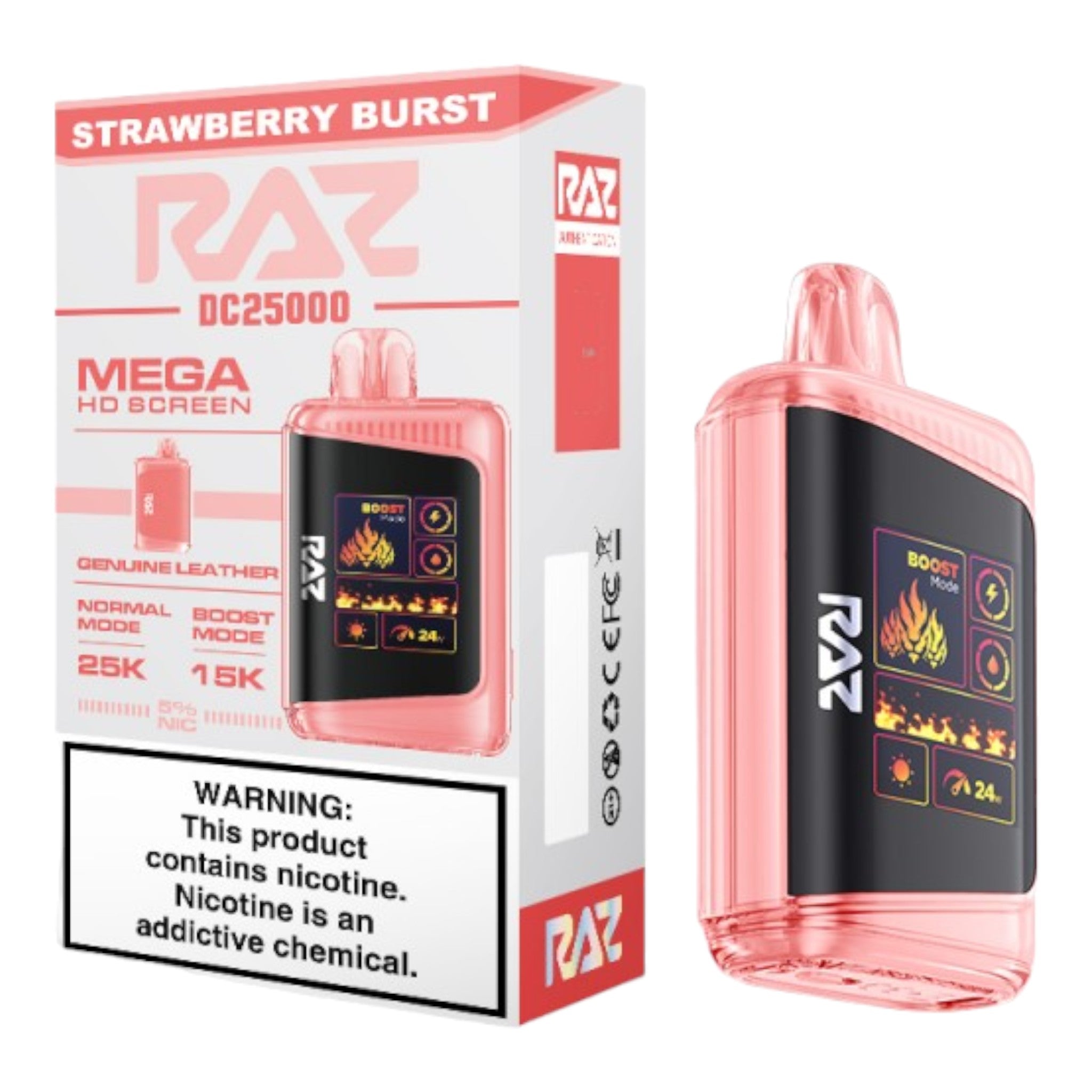 Raz LTX 25000 Disposable Vape - Display of 5 (MSRP $29.99 Each)