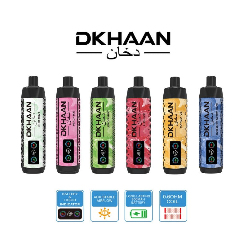 DKHAAN 15000 DTL Disposable - Display of 5 (MSRP $29.99 Each)