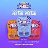 Dozo Perks 7-Hydroxy 100mg Tablets - Pack of 4 Tablets/Display of 5 Packs (MSRP $59.99 Each)