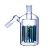 Clover Glass 4" Ash Catcher 45 Degree With Tree Perc 14mm Male to Female  (WPG-24)