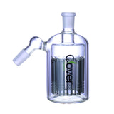 Clover Glass 4" Ash Catcher 45 Degree With Tree Perc 14mm Male to Female  (WPG-24)