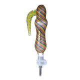 Clover Glass 4.9" Nectar Collector Ceramic Fitting With Nial & Glass Bowl (NC-301)