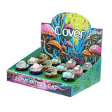 Clover Glass Carb Caps Cute Characters Design - Display of 12