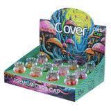 Clover Glass Carb Caps Seashells Design - Display of 12