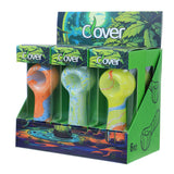 Clover Glass 4" Assorted Glass Hand Pipe - Display of 6 (WPF-674)