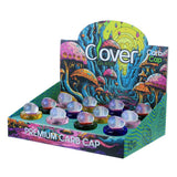 Clover Glass Carb Caps Love Design - Display of 12