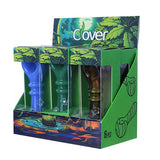 Clover Glass 4.6" Assorted Glass Hand Pipe - Display of 6 (WPF-647)
