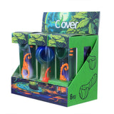 Clover Glass 4" Assorted Glass Hand Pipe - Display of 6 (WPF-653)