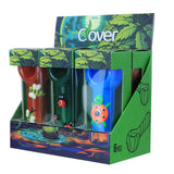 Clover Glass 5" Assorted Glass Hand Pipe - Display of 6 (WPF-657)