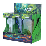 Clover Glass 106mm Assorted Glass Hand Pipe - Display of 6 (WPF-606)