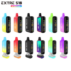 Extre Bar 650mAh Full Digital Screen 510 Thread Battery - Display of 5 (MSRP $24.99 Each)