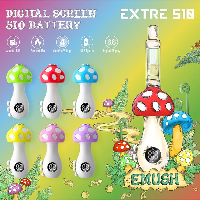 Extre Emush 550mAh 510 Thread Battery (MSRP $19.99 Each)