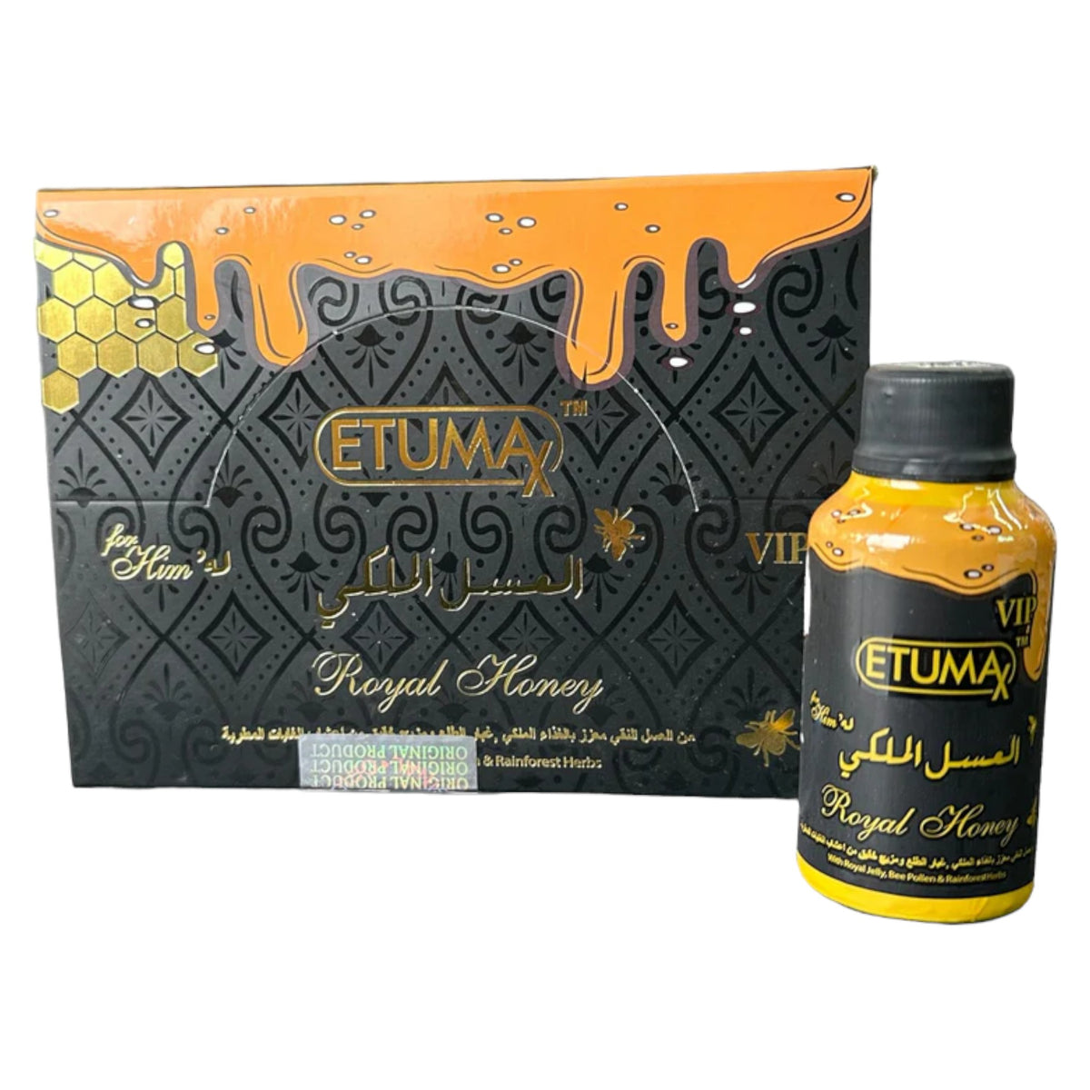 Etumax Royal Honey Liquid Male Enhancement Shots - 12 Shot Display