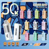 ExtreBar Switch Ultra 50K Puffs 28mL Disposable Vape Kit - Display of 5 (MSRP $19.99 Each)