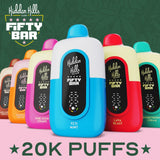 Hidden Hills Club x Fifty Bar 20K Puffs Disposable Vape - Display of 5 (MSRP $19.99 Each)