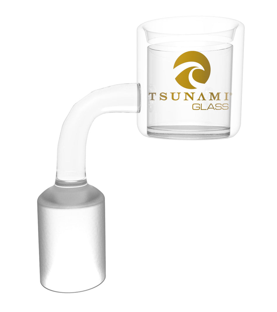 Tsunami Glass Thermal Quartz Banger Male 14mm - Display of 12