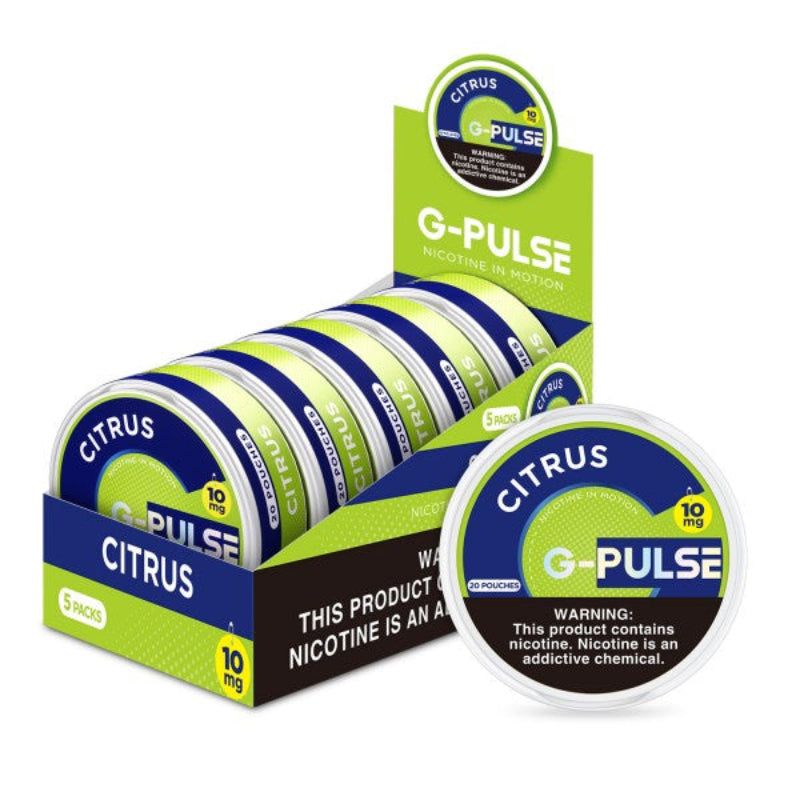 G-Pulse Nicotine Pouches - 6mg, 10mg and 15mg - Citrus