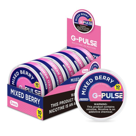 G-Pulse Nicotine Pouches - 6mg, 10mg and 15mg - Mixed Berry