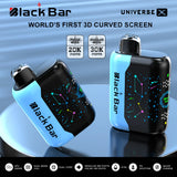 Black Bar Universe X 30K Puffs 18mL Disposable Vape - Display of 5 (MSRP $19.99 Each)