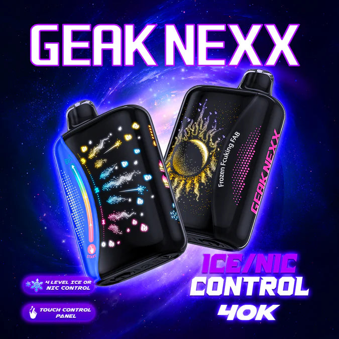 Geak Nexx 40k Puffs Disposable Vape - Display of 5 (MSRP $19.99)