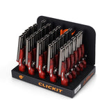 Clickit Double Barrel Shotgun Double Flame - Display of 30 (MSRP $14.99 Each)