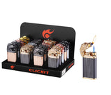 Clickit Eagle Torch & Flame Lighter - Display of 20 (MSRP $14.99 Each)