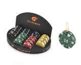 Clickit Casino Chips Flame Torch - Display of 20 (MSRP $14.99 Each)