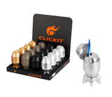 Clickit Atomic Bomb Torch - Display of 16 (MSRP $19.99 Each)