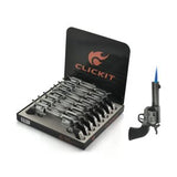 Clickit Revolver Gun Single Torch - Display of 16 (MSRP $14.99 Each)