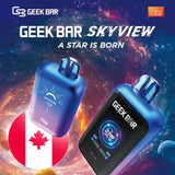 Geek Bar Skyview (Canadian) 25K Puffs Disposable Vape - Display of 5 (MSRP $24.99 Each)