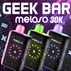 Geek Bar Meloso 30k Disposable Vape - Display of 5 (MSRP $29.99 Each)