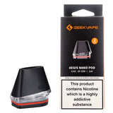 GeekVape Aegis Nano 2mL Replacement Pod - Pack of 2
