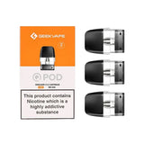 GeekVape Q Replacement Cartridge Pod 2mL - Pack of 3 (MSRP $14.99)