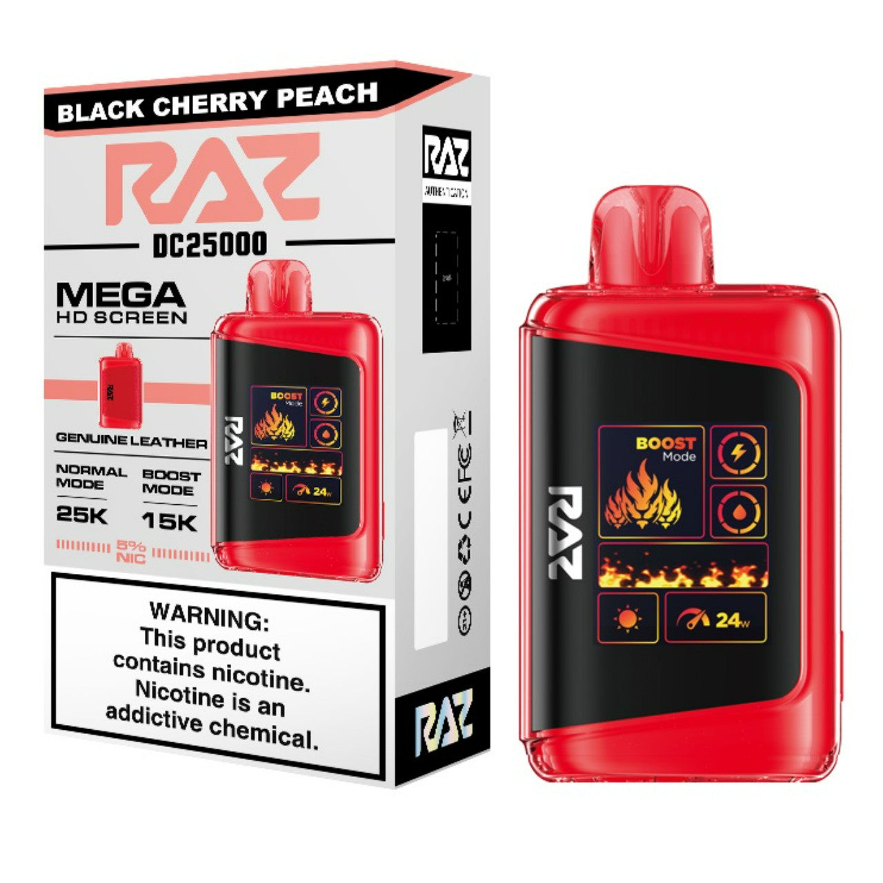 Raz LTX 25000 Disposable Vape - Display of 5 (MSRP $29.99 Each)