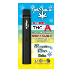 GetStoned 3g Pure THC-A D9 Live Resin Disposable (MSRP $39.99)