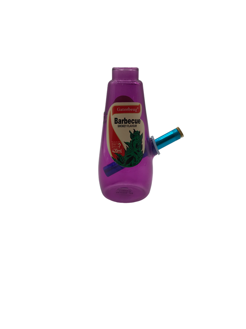 Glass Bong 7in BBQ Bottle Design (MSRP $19.99)