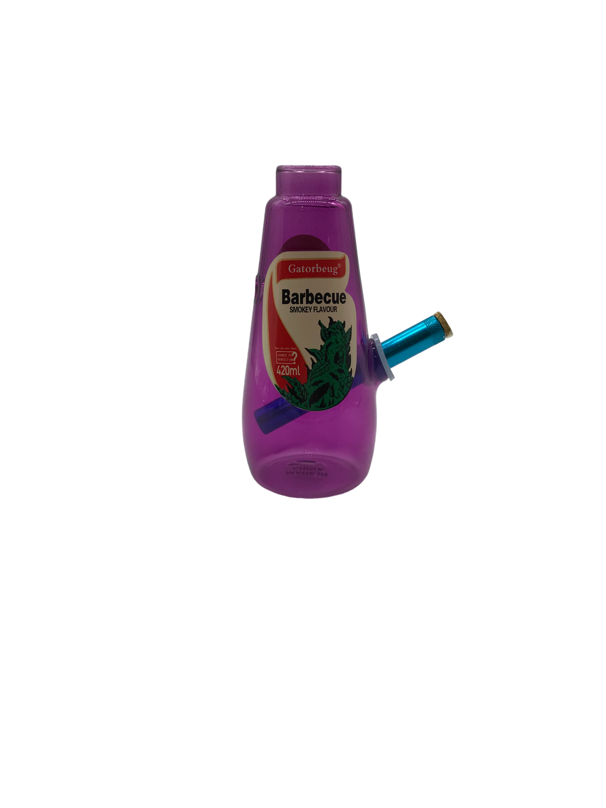 Glass Bong 7in BBQ Bottle Design (MSRP $19.99)