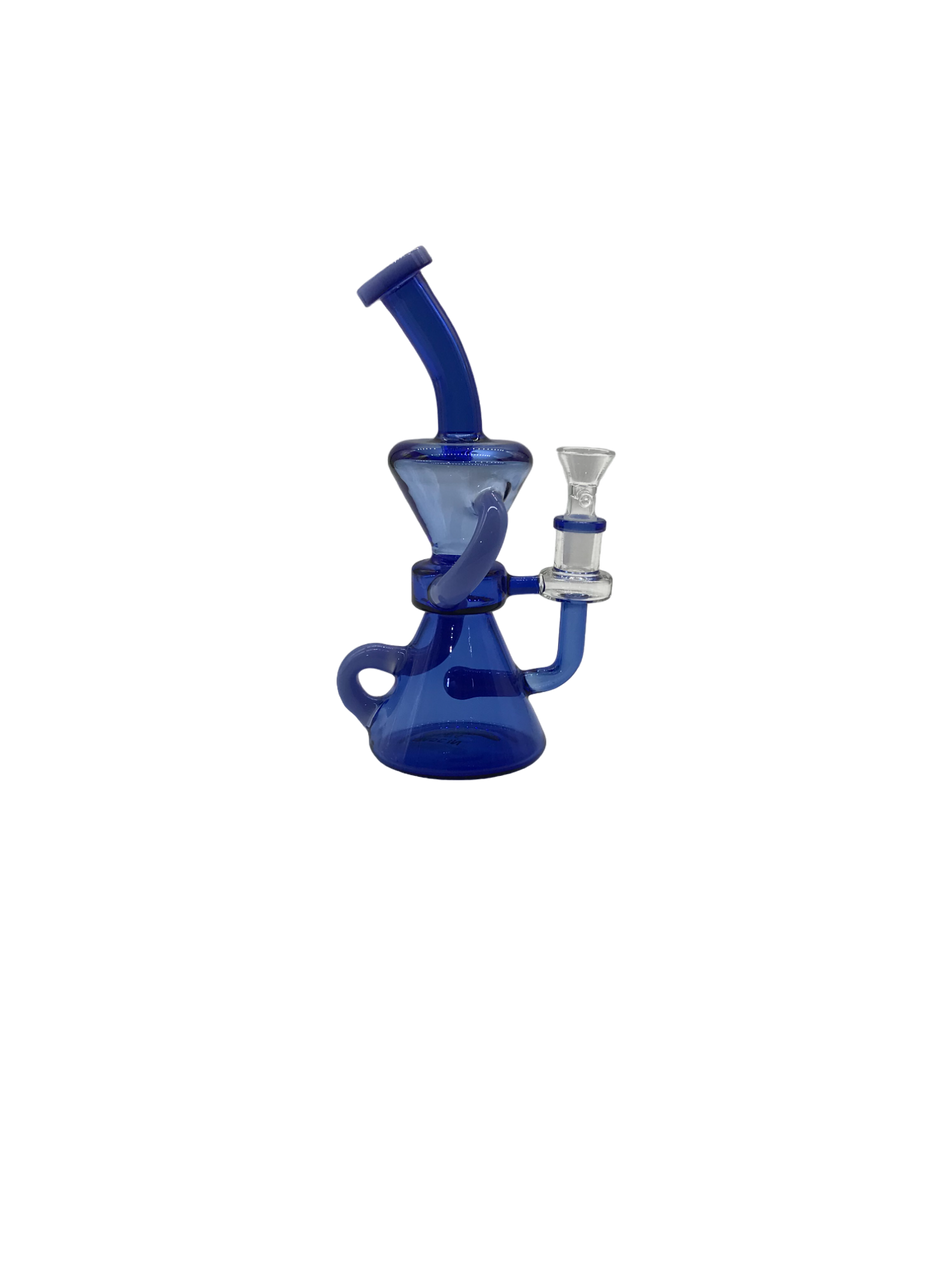 Glass Bong 9in Blue Twist Design (MSRP $59.99)