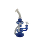 Glass Bong Blue and White Tubes Design (MSRP $99.99)