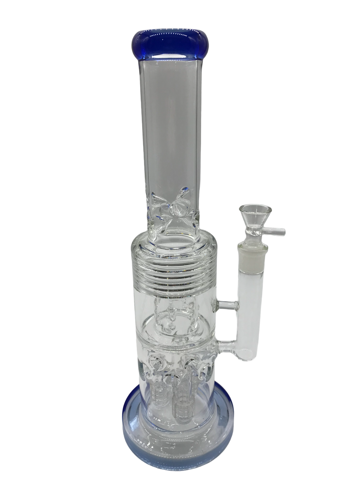 Glass Bong 16in Blue Tower Design (MSRP $99.99)