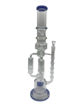 Glass Bong 21in Blue Tubes Design (MSRP $109.99)