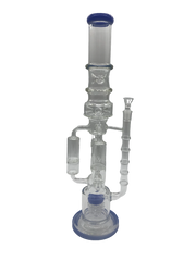 Glass Bong 21in Blue Tubes Design (MSRP $109.99)