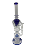 Glass Bong 18in Blue Center Design (MSRP $119.99)