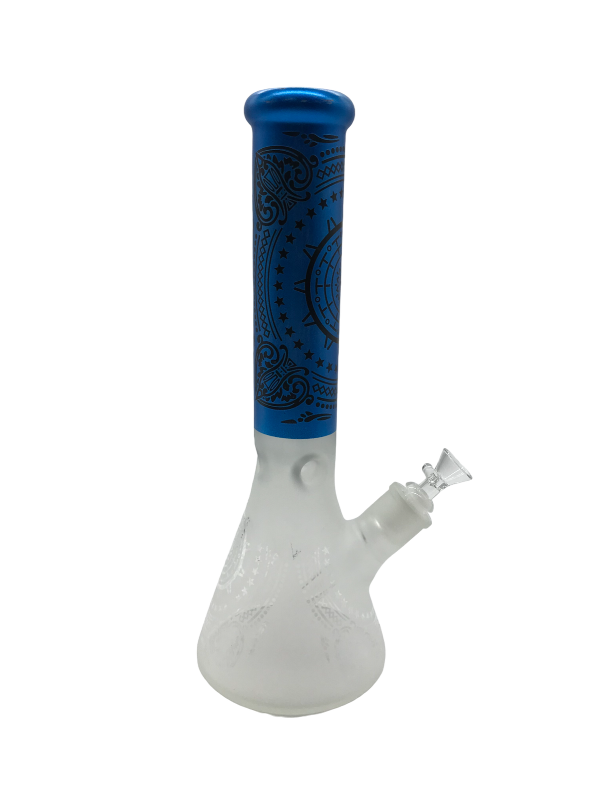 Glass Bong 14in Celestial Blue Design (MSRP $69.99)