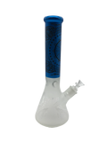 Glass Bong 14in Celestial Blue Design (MSRP $69.99)