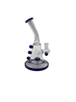 Glass Bong 8in Blue Dots Design (MSRP $49.99)